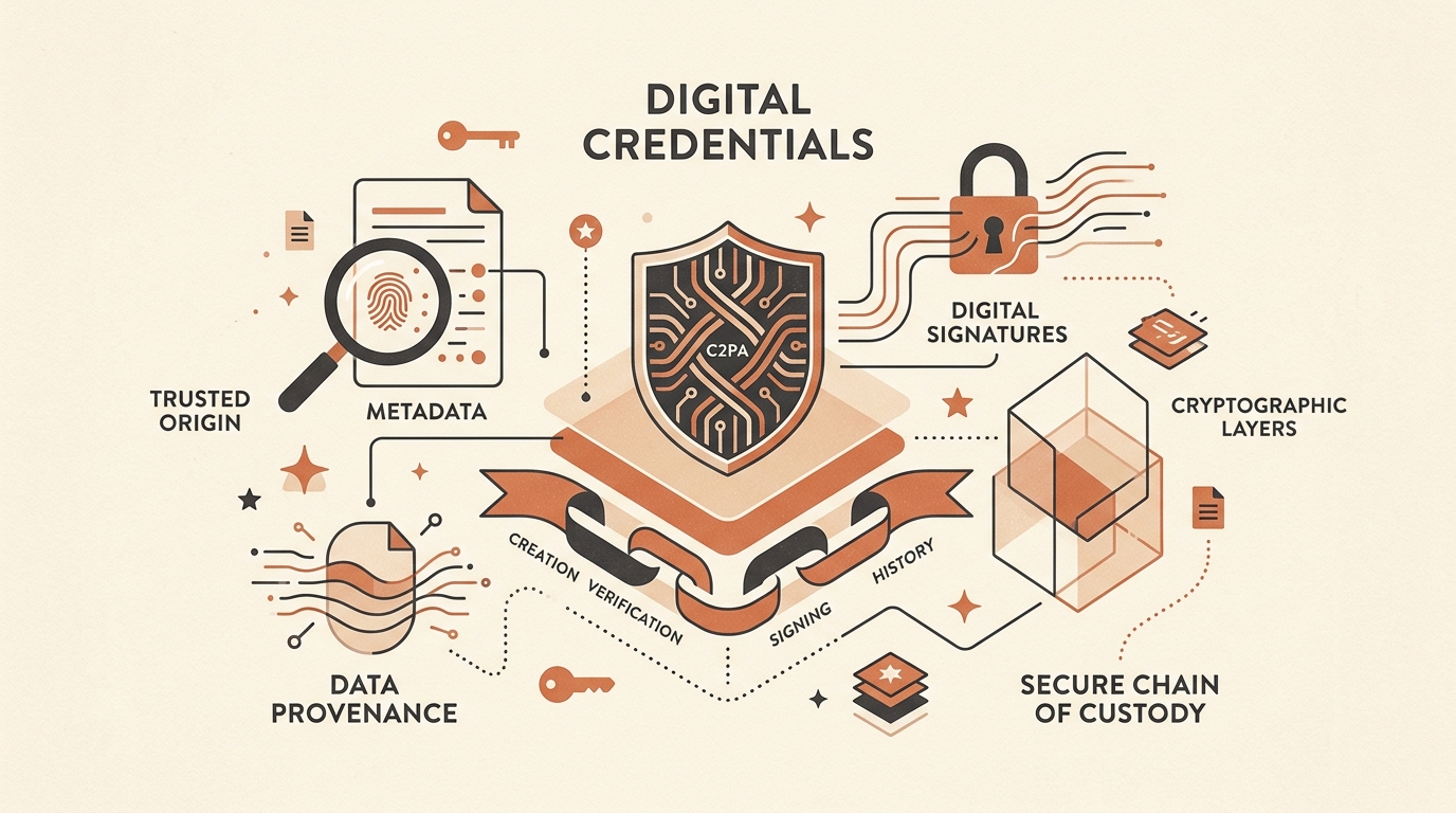 C2PA Content Credentials Architecture Diagram